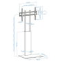 Tooq Soporte de Suelo Mirror FS2288M-B para Pantallas 32-85 pulgadas